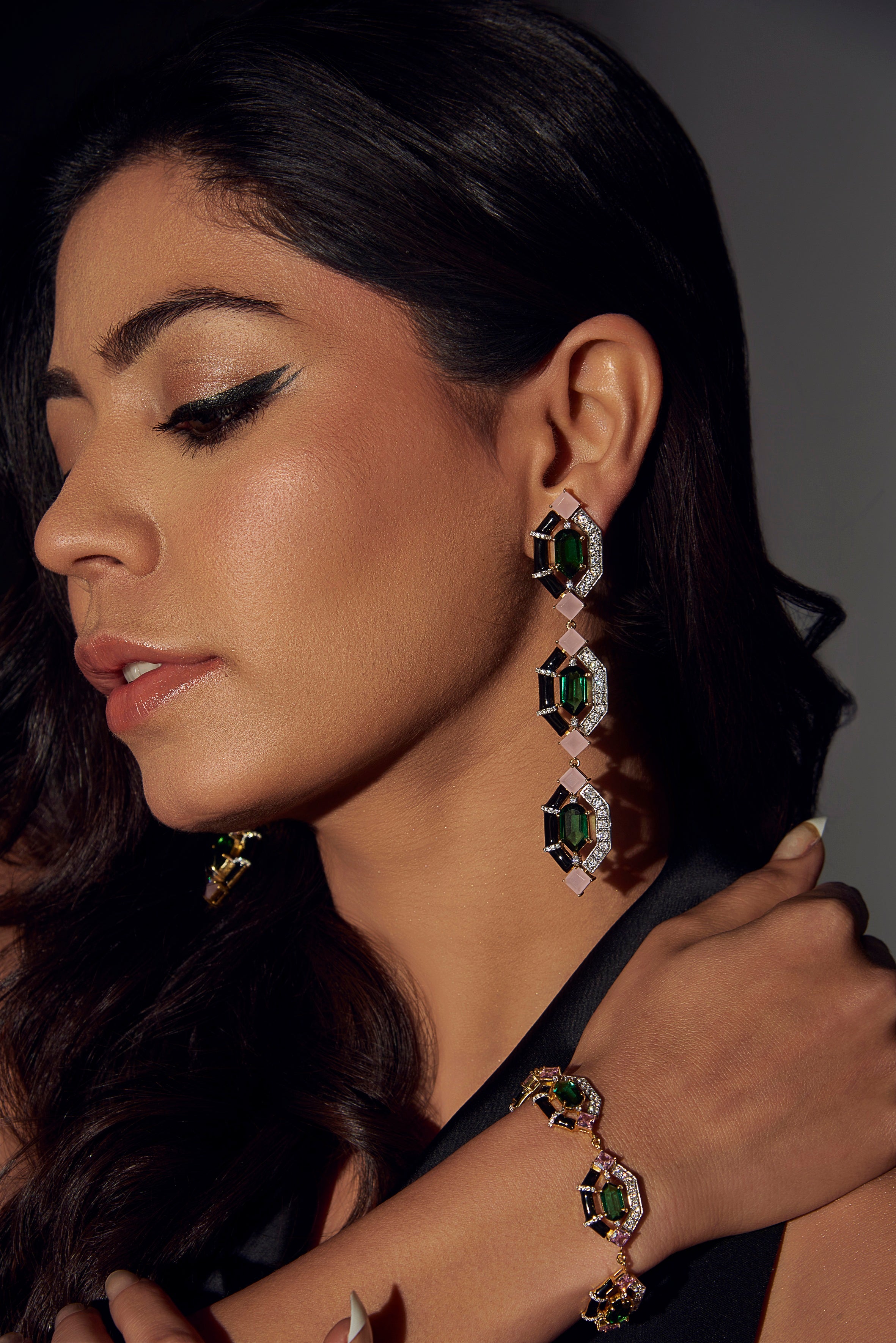 Midnight Long Earring x Niki Mehra