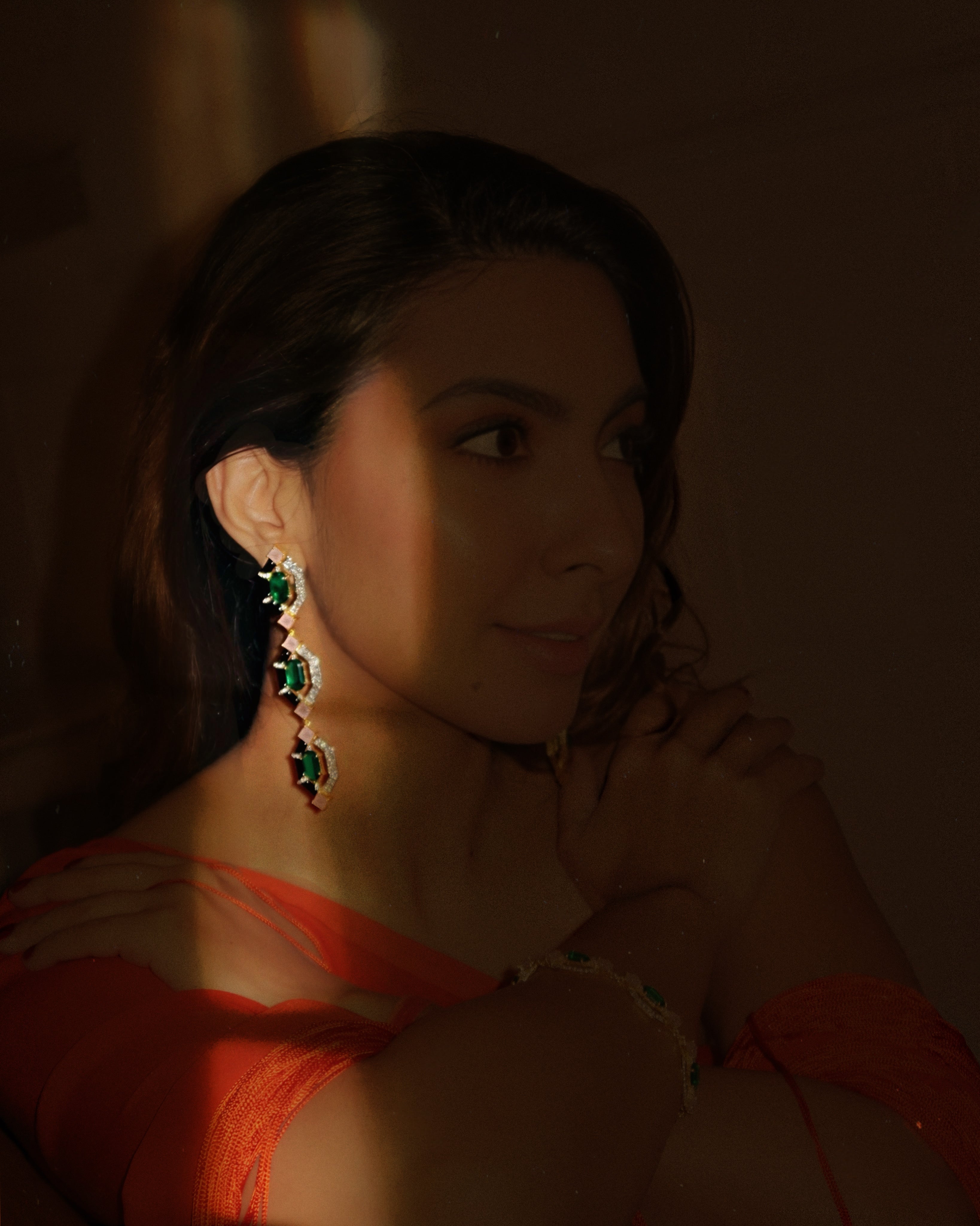 Midnight Long Earring x Niki Mehra