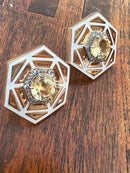 Tiger eye studs